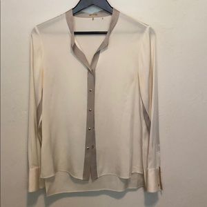 Silk creme colored blouse